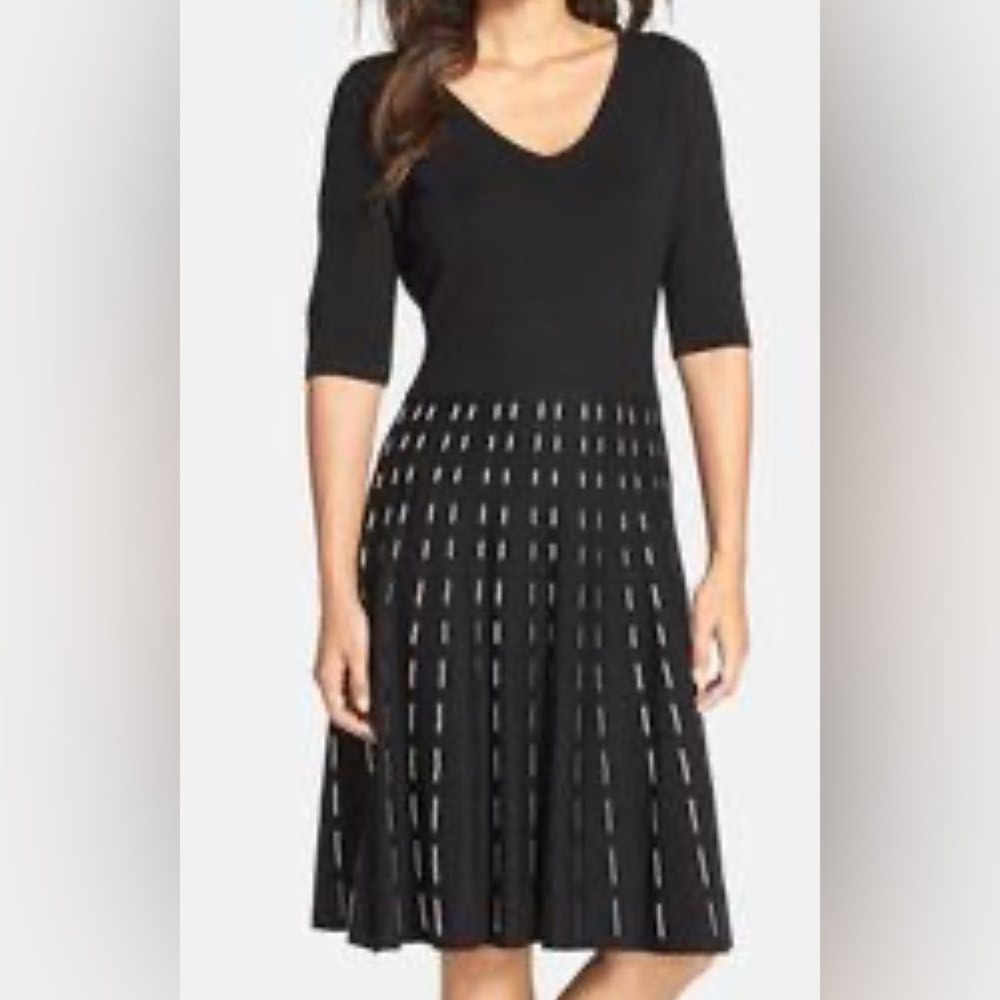 Women's Taylor Dresses Knit Fit & Flare Sweater